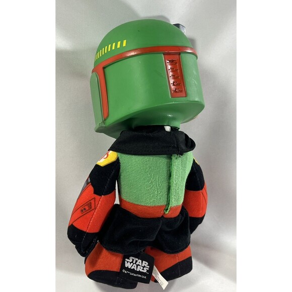 Star Wars Rocket Launching Boba Fett Feature Plush 12" Tall Figure - Picture 9 of 14